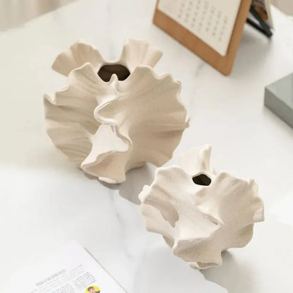 Petal Waves Porcelain Vase